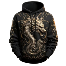 Kawaii Dragon 3D Printed Long Slevee Hoodie Kawaii Dragon 3D Printed Long Slevee Hoodie