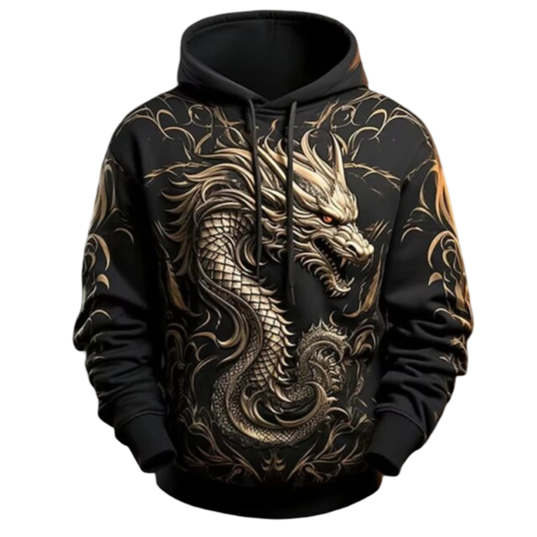  Kawaii Dragon 3D Printed Long Slevee Hoodie