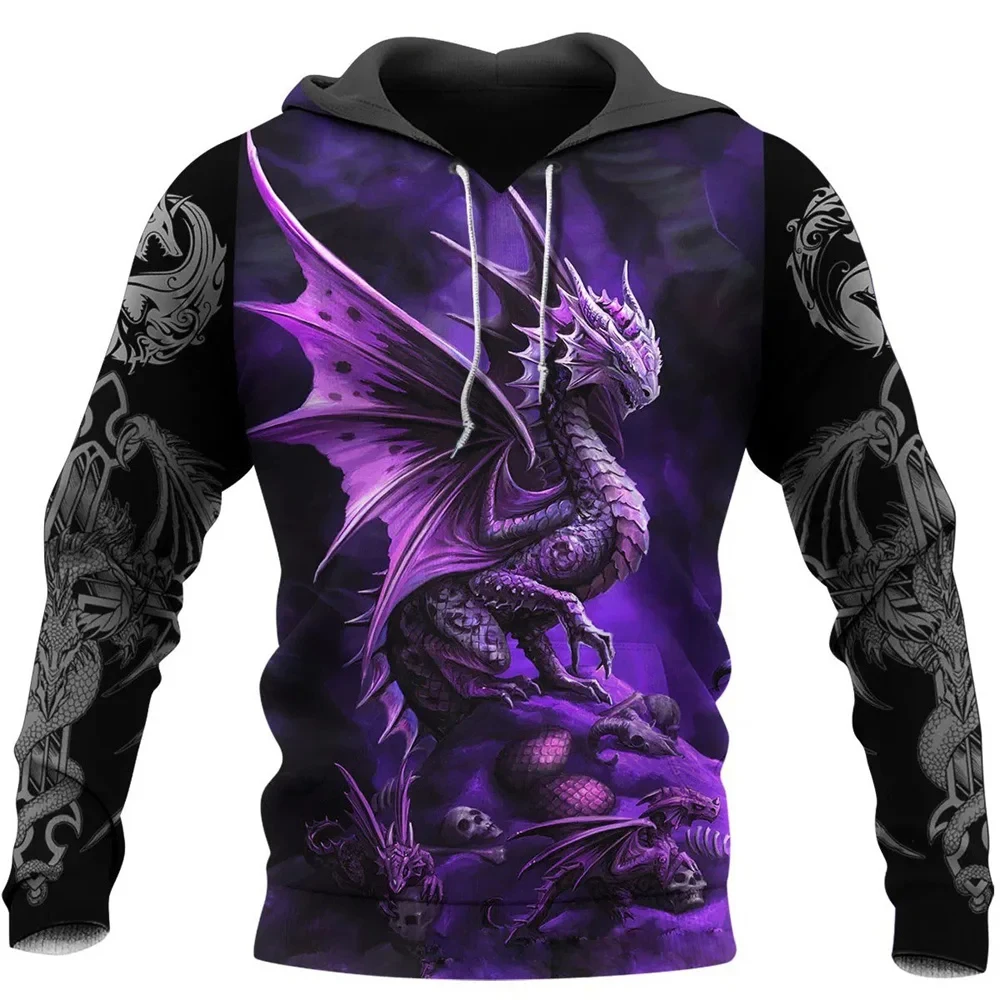 Kawaii Draconis Nox Dragon 3D Print Hoodie 