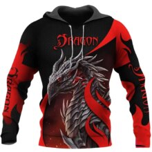 Kawaii Dragon Demon 3D Print Polyester Hoodie Kawaii Dragon Demon 3D Print Polyester Hoodie