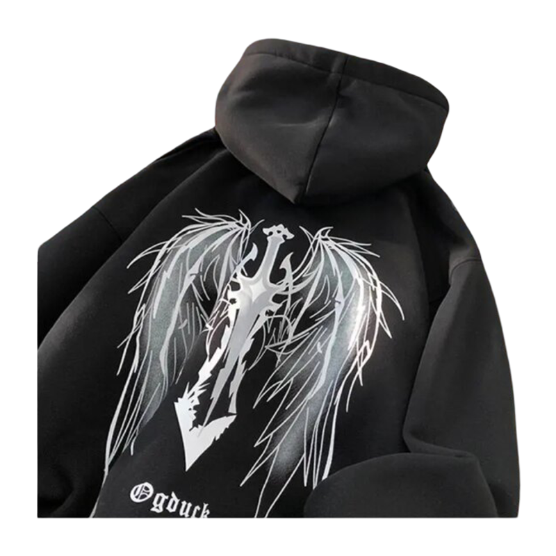 Kawaii Sword Printed Hoodie Kawaii Sword Printed Hoodie
