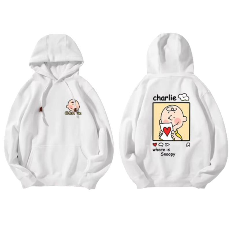 Kawaii Snoopy Cartoon Charlie Brown Hoodie