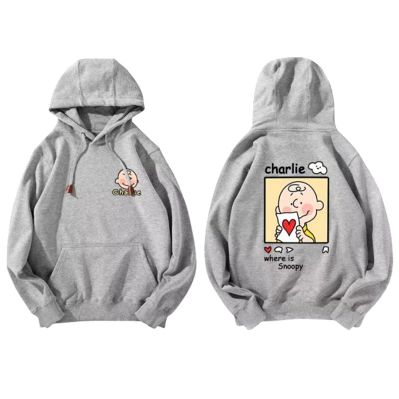 Kawaii Snoopy Cartoon Charlie Brown Hoodie