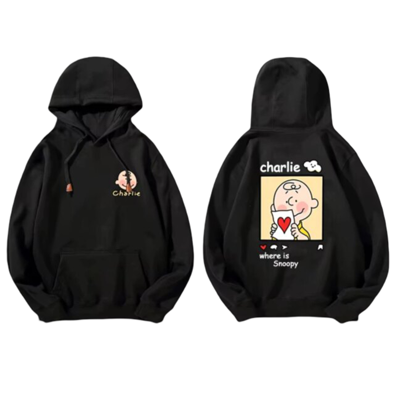 Kawaii Snoopy Cartoon Charlie Brown Hoodie