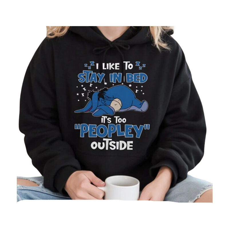 Kawaii Eeyore Cartoon Printed Hoodie