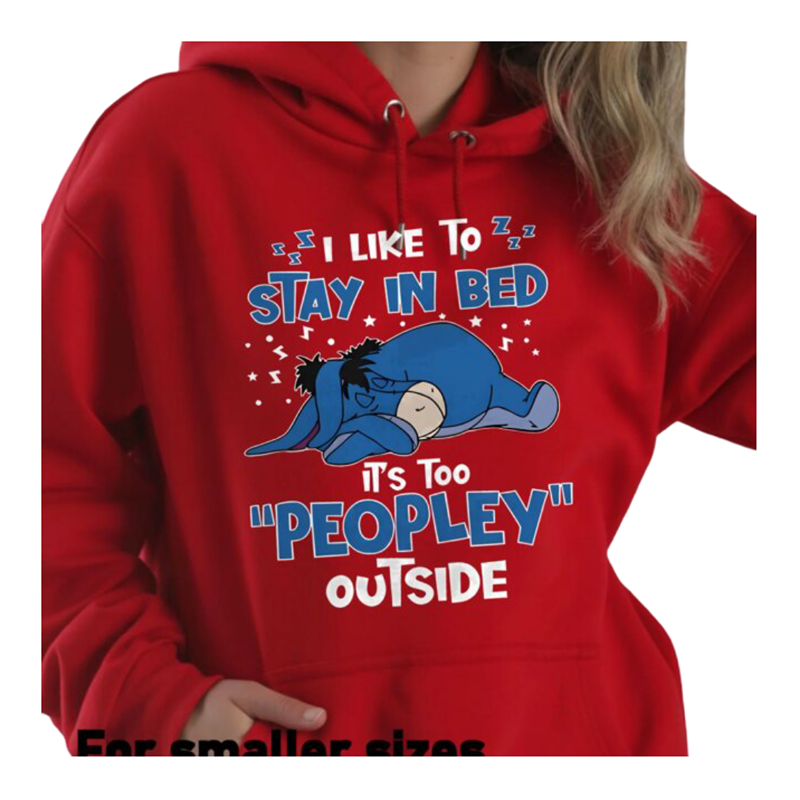 Kawaii Eeyore Cartoon Printed Hoodie