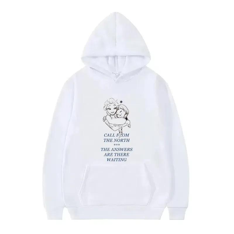 Kawaii Frozen Elsa And Anna Printed Hoodie