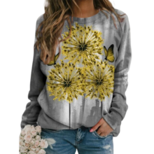 Kawaii 3D Dandelion Pattern Sweatshirt Kawaii 3D Dandelion Pattern Sweatshirt