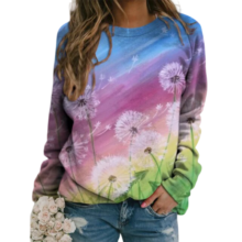 Kawaii Dandelion Pattern 3D Printed Sweatshirt Kawaii Dandelion Pattern 3D Printed Sweatshirt