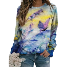 Kawaii 3D Butterfly Printed Sweatshirt Kawaii 3D Butterfly Printed Sweatshirt