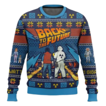 Kawaii Back To The Future Christmas Sweater Kawaii Back To The Future Christmas Sweater