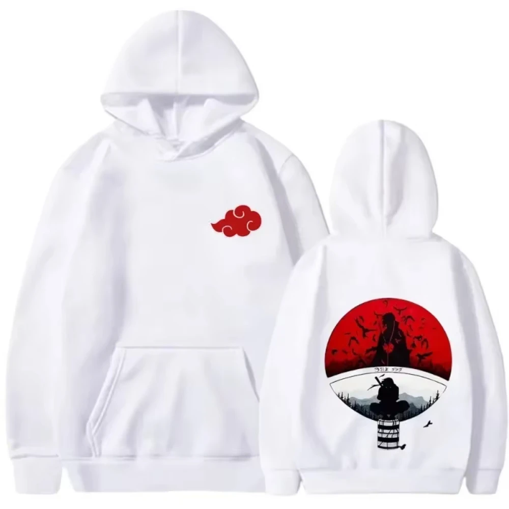 Kawaii Anime Naruto Akatsuki Cloud Printed Hoodie
