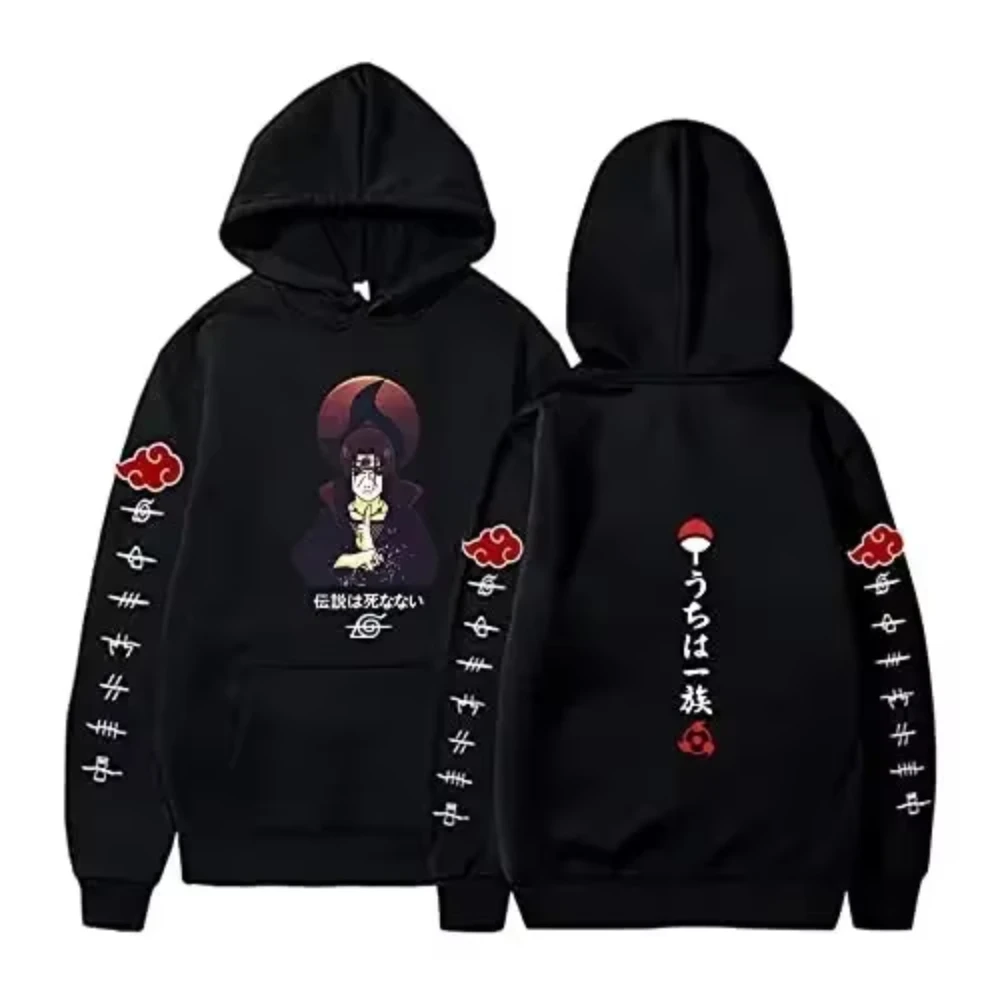 Kawaii Anime Naruto Itachi Uchiha Print Hoodie