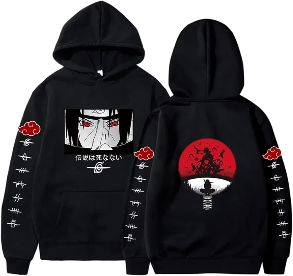 Anime Kawaii Naruto Itachi Uchiha Print Hoodie