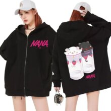 Nana Hachi – Strawberry Glasses Graphic Zip Up Hoodies Unisex Harajuku Anime Clothes Zipper Sweatshirt Casual Fleece Pullovers Nana Hachi - Strawberry Glasses Graphic Zip Up Hoodies Unisex Harajuku Anime Clothes Zipper Sweatshirt Casual Fleece Pullovers