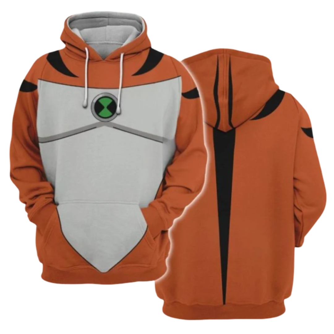 Kawaii Ben 10 Humungousaur 3D Printed Hoodie