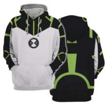 Kawaii Ben 10 Ben Tennyson 3D Printed Hoodie Kawaii Ben 10 Ben Tennyson 3D Printed Hoodie