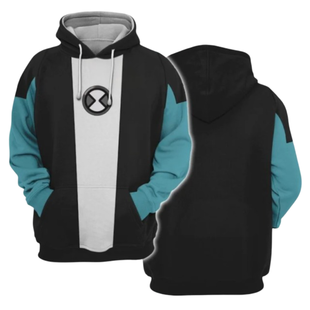 Ben 10 Kawaii XLR8 3D Printed Hoodie