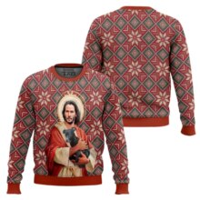 Kawaii Pop Culture Messiah Christmas Ugly Sweater Kawaii Pop Culture Messiah Christmas Ugly Sweater