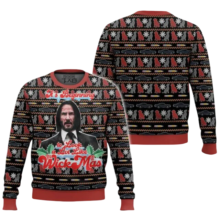 Kawaii John Wick Christmas Theme Printed Sweater Kawaii John Wick Christmas Theme Printed Sweater