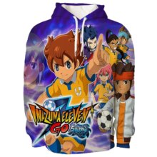 Kawaii Inazuma Eleven GO Character 3D Long Sleeve Print Hoodie Kawaii Inazuma Eleven GO Character 3D Long Sleeve Print Hoodie