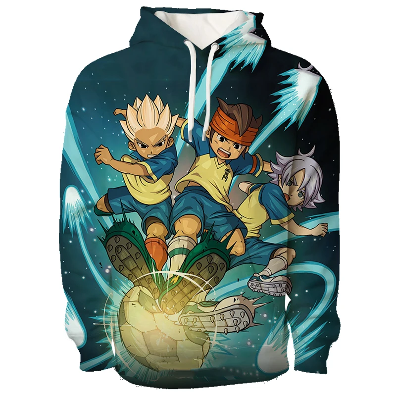 Kawaii Inazuma Eleven GO Character Long Sleeve Printed Hoodie