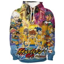 Kawaii Inazuma Eleven GO Character Long Sleeve Print Hoodie Kawaii Inazuma Eleven GO Character Long Sleeve Print Hoodie