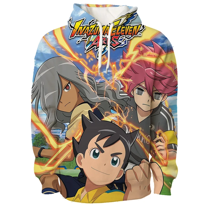 Kawaii Inazuma Eleven GO Character 3D Print Hoodie