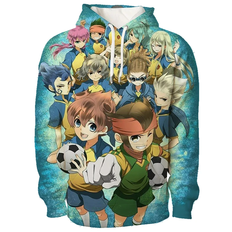 Kawaii Inazuma Eleven GO Character Print Hoodie