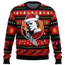 Kawaii Michael Myers Ugly Christmas Printed Sweater Kawaii Michael Myers Ugly Christmas Printed Sweater
