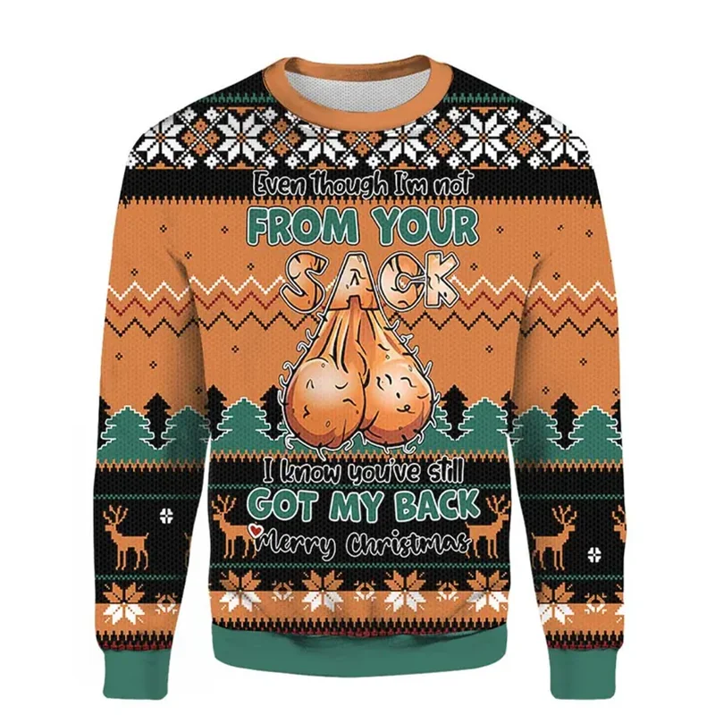 Kawaii I'm Not From Your Sack Printed Sweater