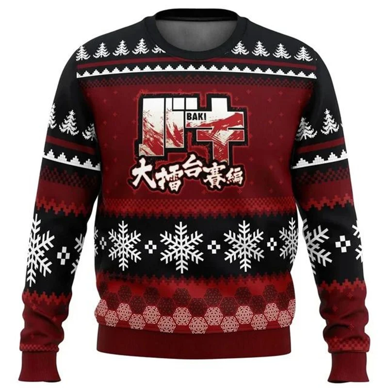 Kawaii Anime Baki Printed Sweater