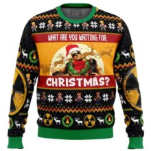 Kawaii Duke Nukem Santa Hat Printed Sweater Kawaii Duke Nukem Santa Hat Printed Sweater