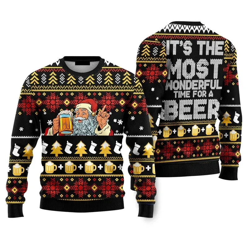 Kawaii Ugly Christmas Printed Sweater