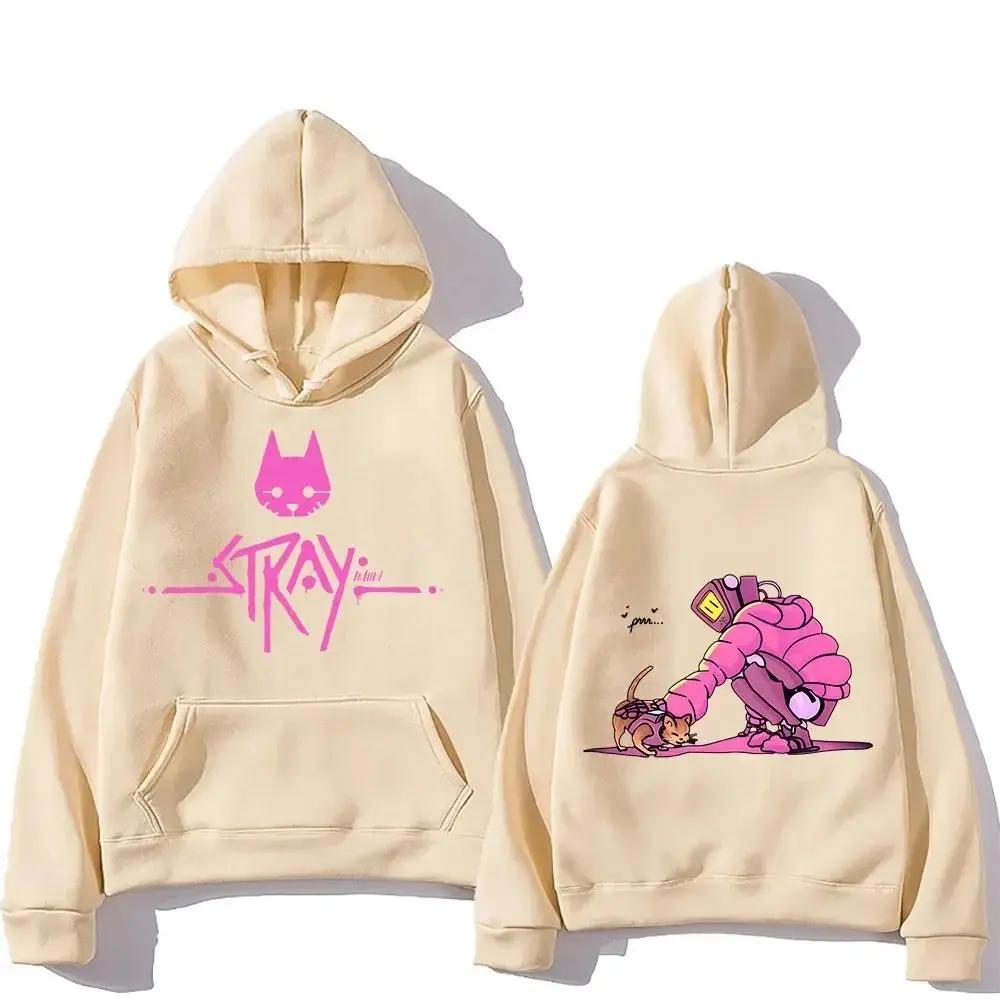 Kawaii Stray Game Cat Print Hoodie