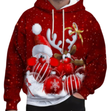 Kawaii Christmas Themed Santa Claus 3D Print Hoodie Kawaii Christmas Themed Santa Claus 3D Print Hoodie
