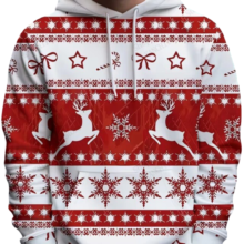 Kawaii Christmas Elk Themed 3D Print Hoodie Kawaii Christmas Elk Themed 3D Print Hoodie