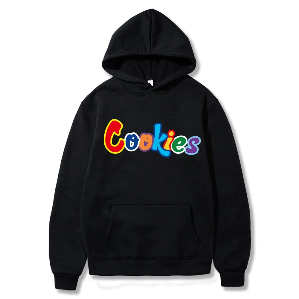 Kawaii Cookies Print Polyester Hoodie