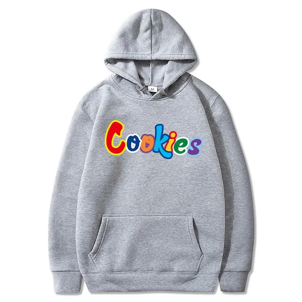 Kawaii Cookies Print Polyester Hoodie