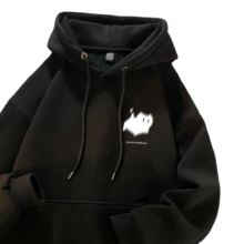 Kawaii Cat Printed Long Sleeve Hoodie Kawaii Cat Printed Long Sleeve Hoodie