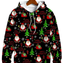 Kawaii Christmas Theme Pattern 3D Printed Hoodie Kawaii Christmas Theme Pattern 3D Printed Hoodie
