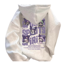 Kawaii Sanrio Kuromi Printed Hoodie Kawaii Sanrio Kuromi Printed Hoodie