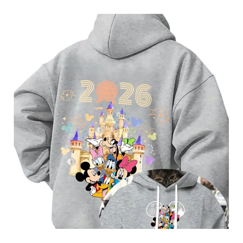 Kawaii Mickey Mouse Cartoon Character Printed Hoodie Kawaii Mickey Mouse Cartoon Character Printed Hoodie