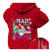 Kawaii Alice In Wonderland Cartoon Print Hoodie Kawaii Alice In Wonderland Cartoon Print Hoodie