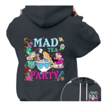 Kawaii Alice In Wonderland Cartoon Print Hoodie Kawaii Alice In Wonderland Cartoon Print Hoodie