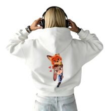 Kawaii Zootopia Printed Hoodie Kawaii Zootopia Printed Hoodie