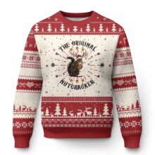 Kawaii Christmas Men Squirrel Printed Sweater Kawaii Christmas Men Squirrel Printed Sweater
