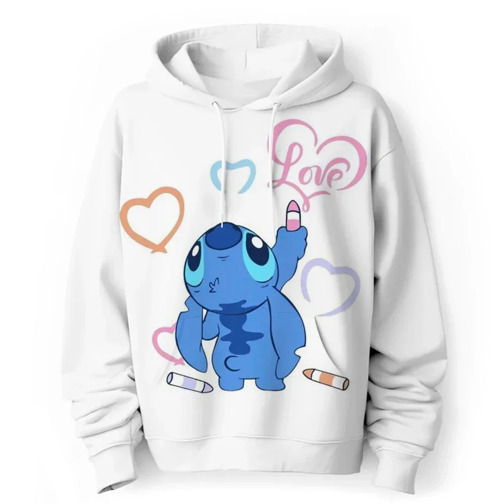 Kawaii Stitch Anime 3D Print Polyester Sweatshirt
