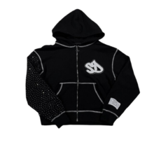Kawaii Black Rhinestone Hoodie Kawaii Black Rhinestone Hoodie