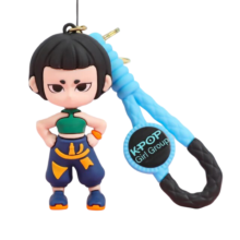 Anime Kawaii KPop Demon Hunters Zoey Silicone Keychain Anime Kawaii KPop Demon Hunters Zoey Silicone Keychain